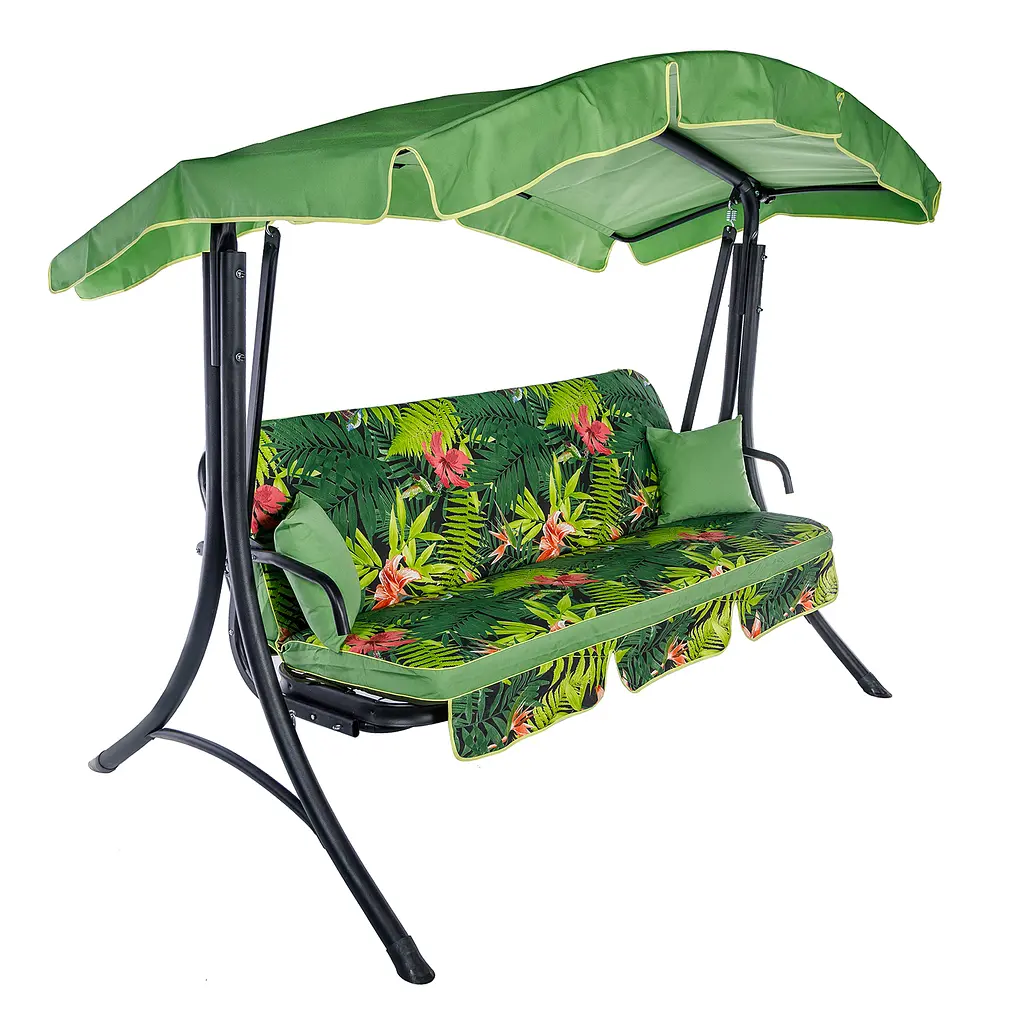 Садовая диван-качалка Ost-Fran Bali, лонета Кентия негро/тексилк 2414 - фото 2