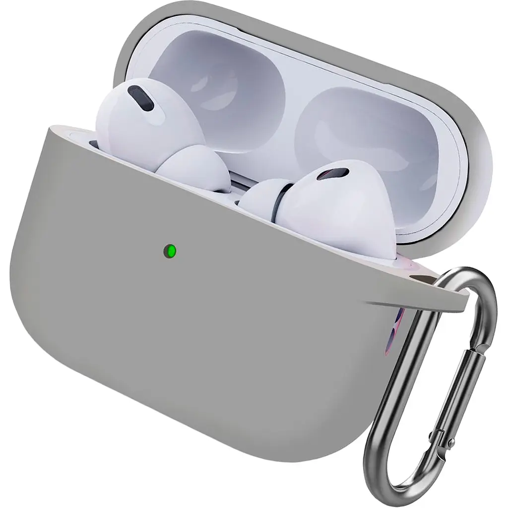 Чехол для наушников ArmorStandart Hang Silicone Case для AirPods Pro 2 Light Grey [ARM68587] [105594] - фото 2