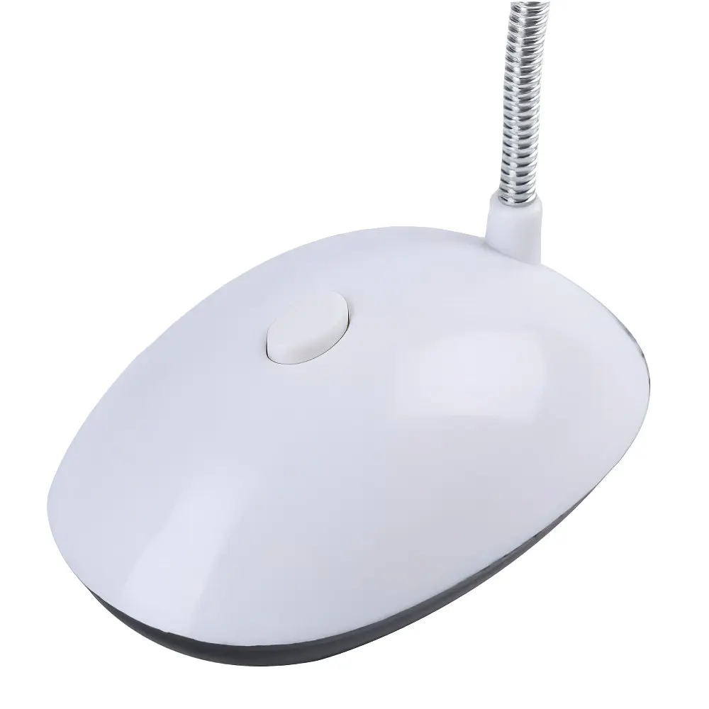 Настільна лампа LED DESK Light X-7188, біла, на батарейках 3×AAA, гнучка ніжка - фото 4