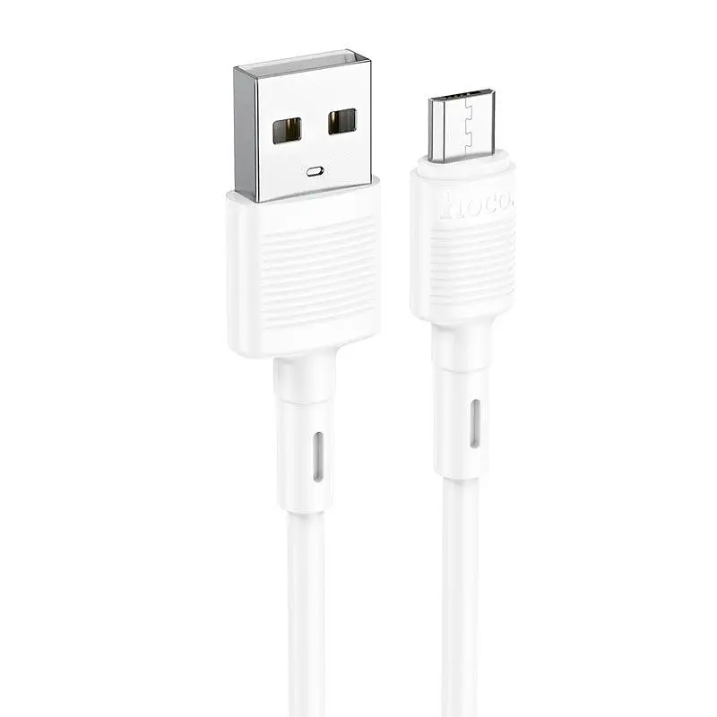 Кабель Hoco Micro USB Victory charging data cable X83 1m, 2.4A - фото 3