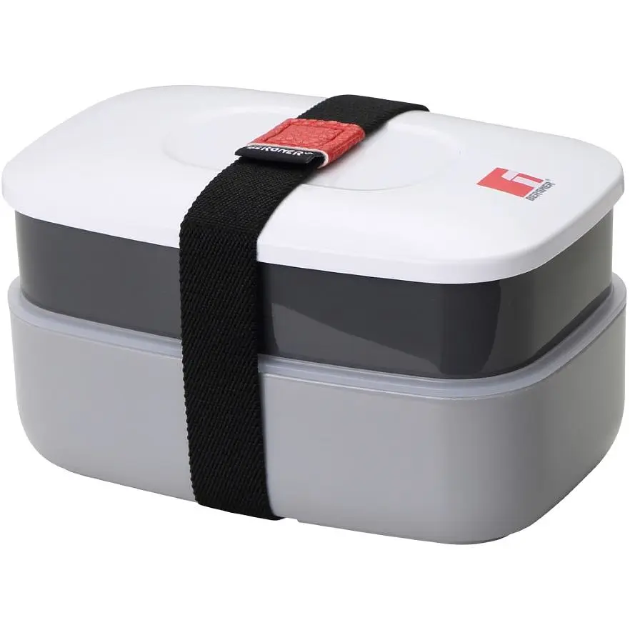 Сумка для обідів Bergner Walking anywhere з 2 ланч-боксами сіра (BG-5759-BK) - фото 7