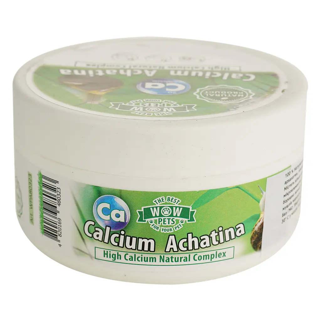 Корм для улиток Wow Pets Calcium Achatina с высоким содержанием кальция 175 г - фото 3