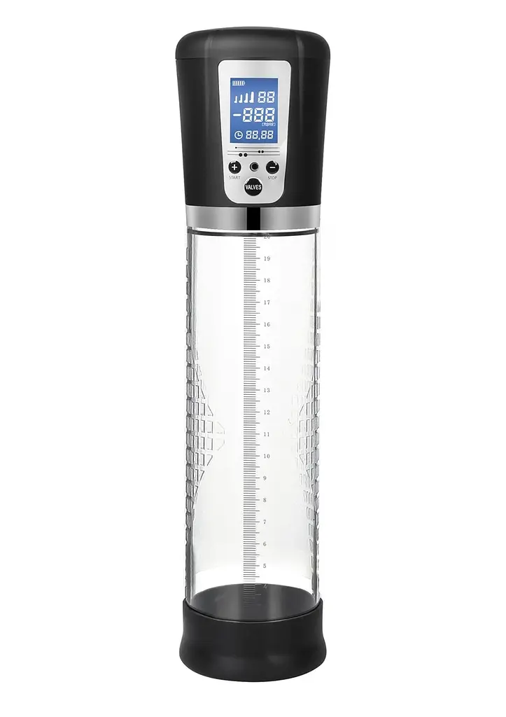 Вакуумная помпа для пениса B - Series Power Powerpump USB Rechargeable Automatic Electric Vacuum Pump (прозрачный)