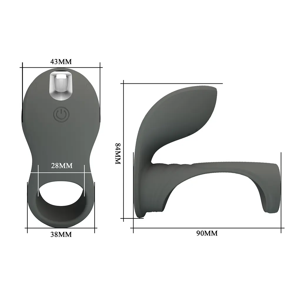 Ерекційне кільце з вібрацією PRETTY LOVE Master ring, 7 vibration functions, Memory function PRETTY LOVE BI-210199-1 100219 - фото 9