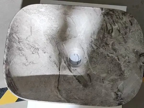 Умивальник накладний Mixxus Premium Diverse-0113 marble 455x325x135 мм MP6544, Мармур - фото 7