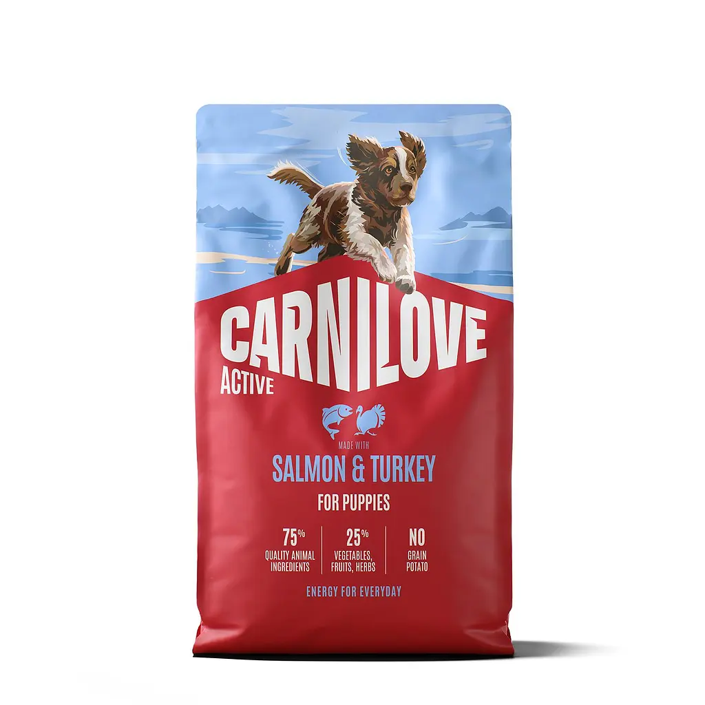 Сухий корм для цуценят Carnilove Active Salmon & Turkey Puppy суперпреміум лосось та індичка 4 кг