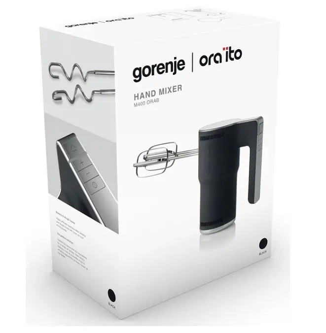 Міксер без чаші Gorenje M 400 ORAB чорний (HM1041-GS) - фото 3