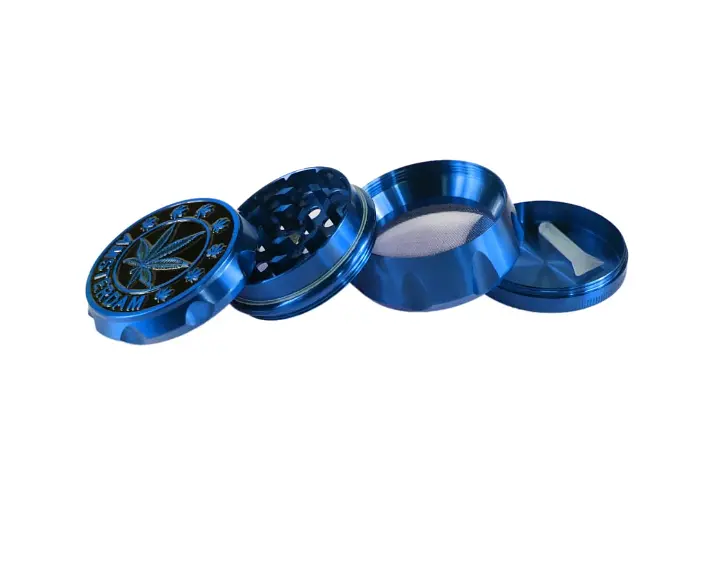 Гриндер для подрібнення тютюну D&K Cannabis DK-5083-4 Blue (15711) - фото 3