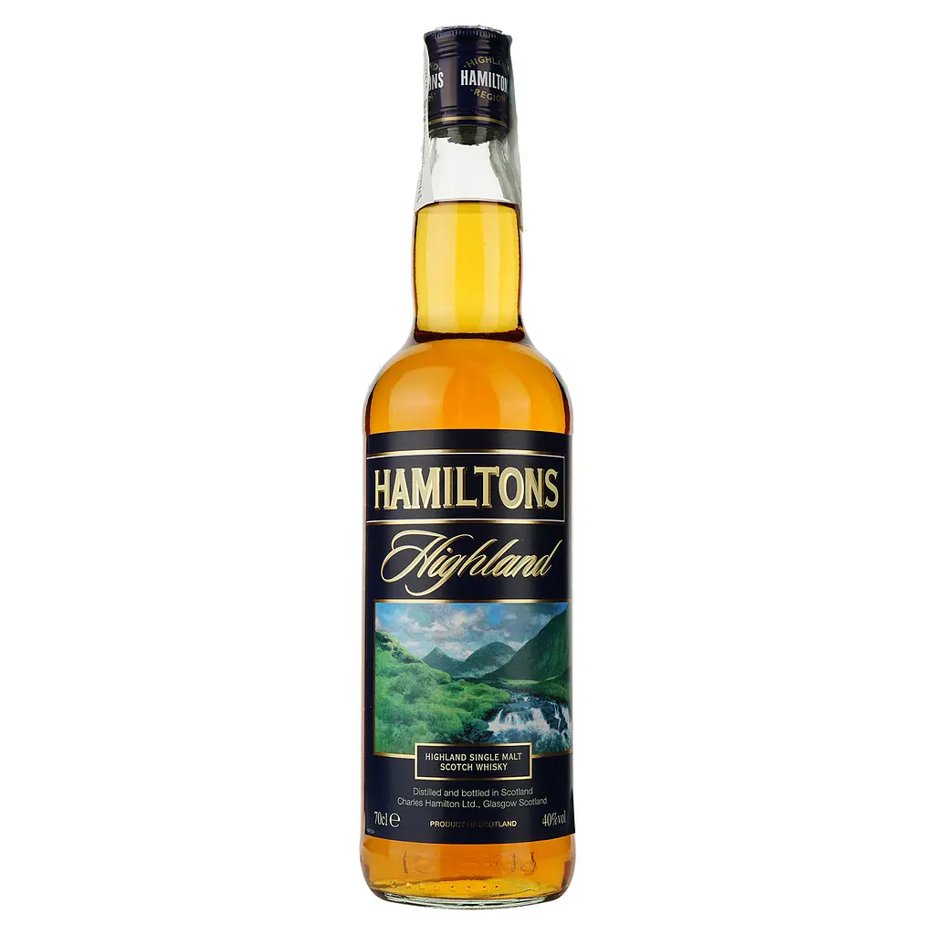 Виски Hamiltons Highland Single Malt Scotch Whisky, 40%, 0,7 л, в тубусе - фото 2