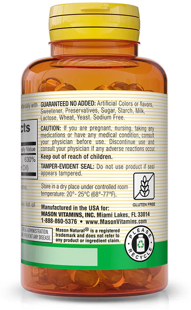 Витамины и минералы Mason Natural Vitamin D3 5000 IU, 100 капсул - фото 3