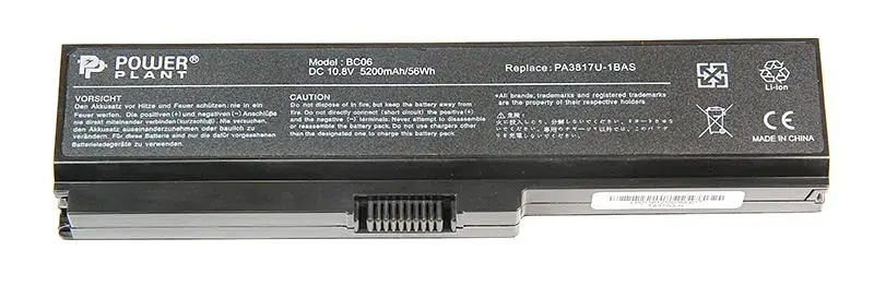 Акумулятор PowerPlant для ноутбуків TOSHIBA Satellite L750 (PA3817U-1BAS) 10.8V 5200mAh (NB510092) - фото 2