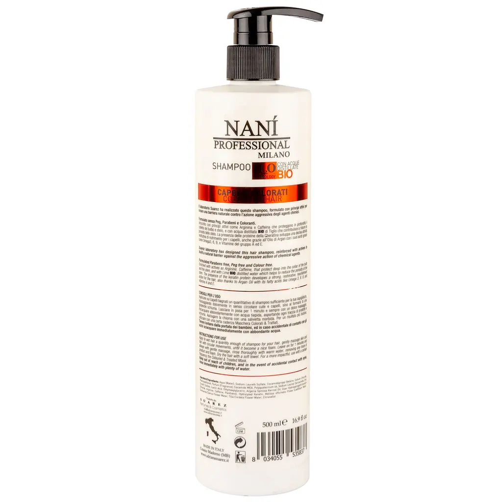 Шампунь Nani Professional, для фарбованого та пошкодженого волосся, 500 мл (NPSCT500) - фото 2