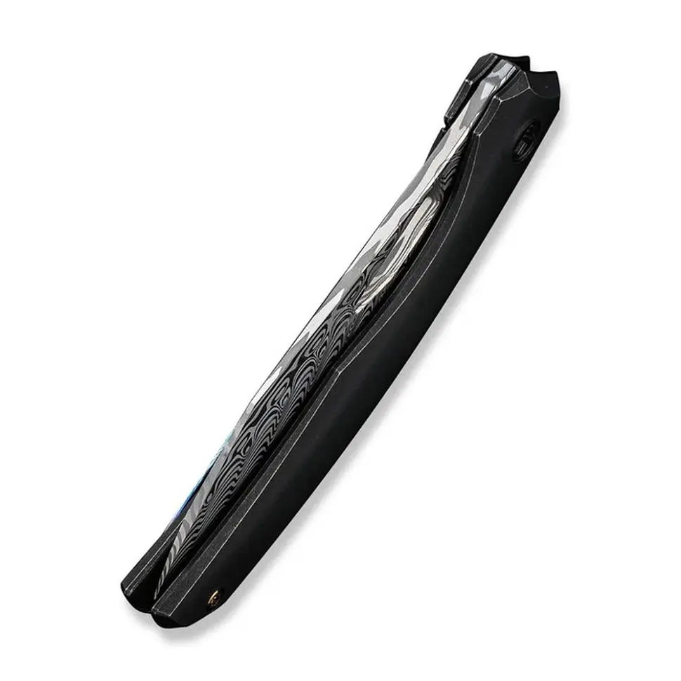 Ніж складаний туристичний WE Knife Ignio Mystery Box Ignio Mystery Box, (8.39 см) Damasteel (Hakkapella) / 6AL4V Titanium чорний - фото 7