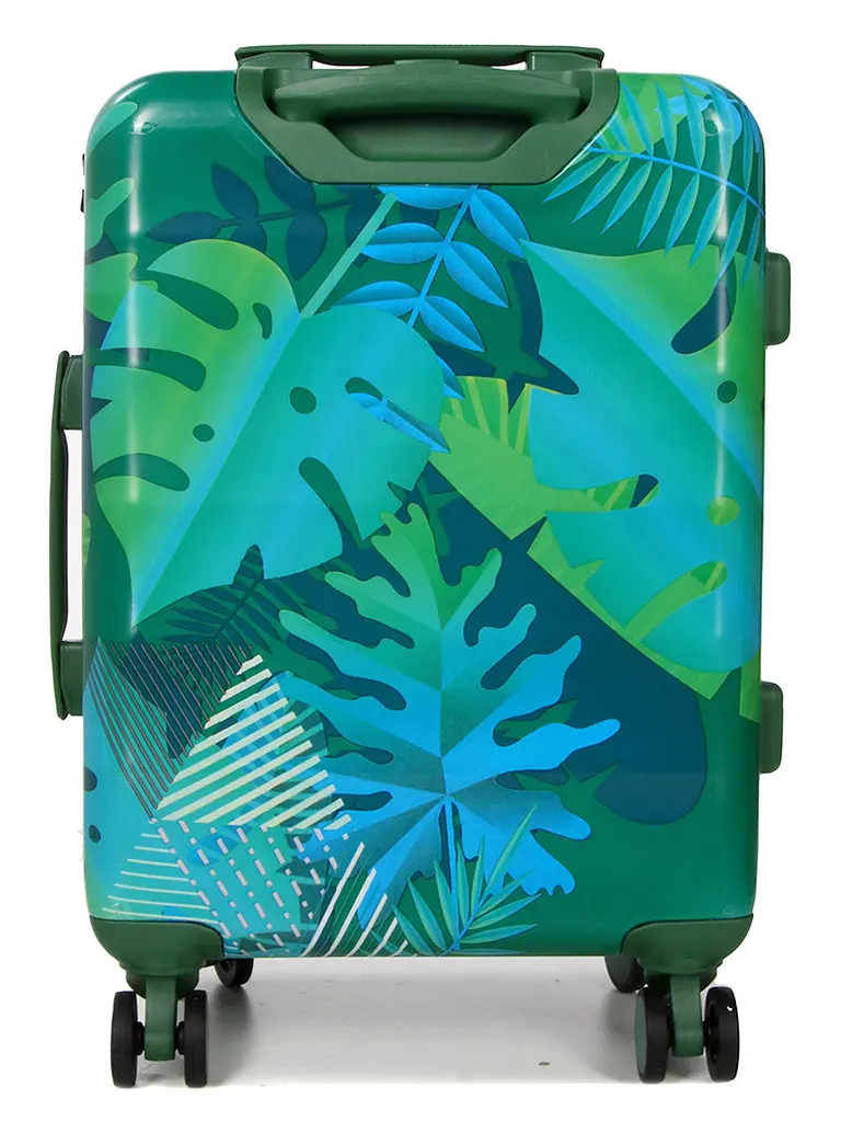 Валіза Малий (S) Полікарбонат під Ручну поклажу Airtex 970 Green 43 л 55x39,5x23,5 см Зелений - фото 4
