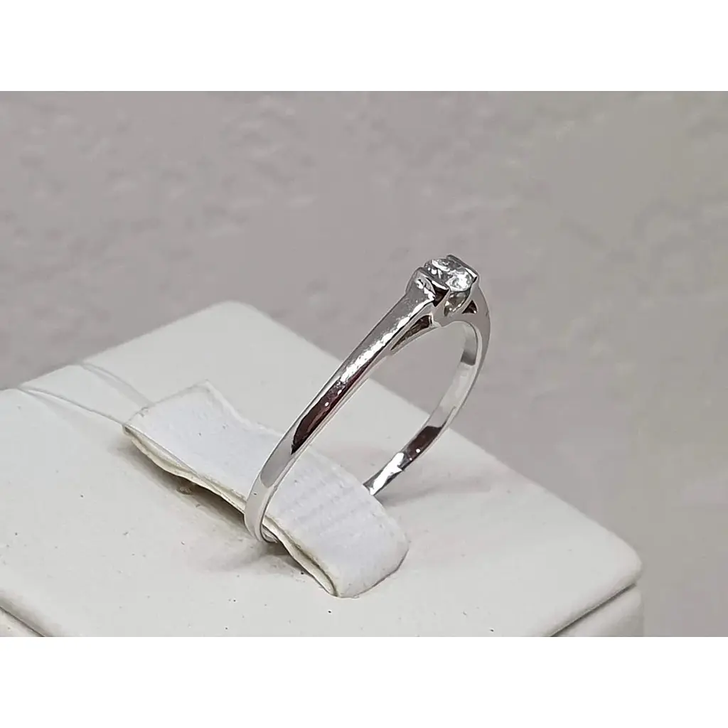 Срібне кільце Qvaliz з фіанітами. 90100622 18 - фото 3