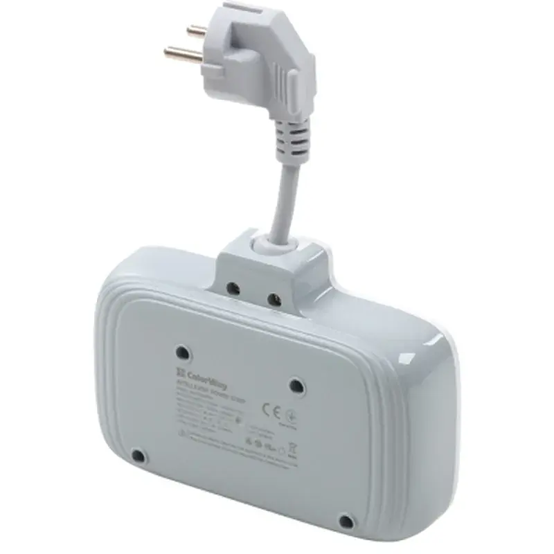 Мережевий фільтр живлення ColorWay CW-CHE24PDW 2 розетки/4USB (CW-CHE24PDW) - фото 3