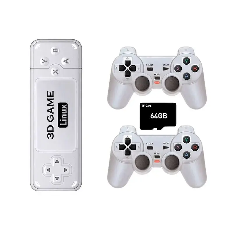 Ігрова приставка геймстик консоль Powkiddy Boyhom Y6 3D Linux Game Stick 64GB S905X2 + 10400 відеоігор - фото 2