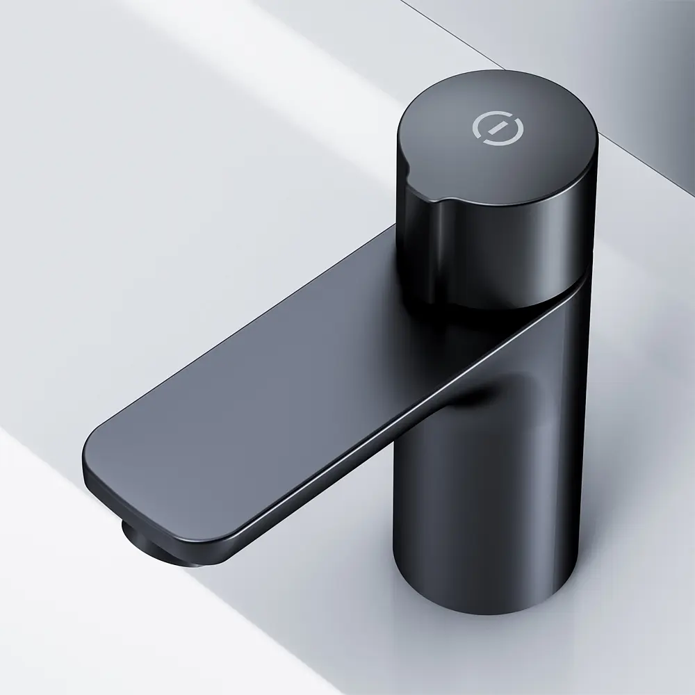 Змішувач для умивальника Am.Pm X-Joy TouchReel black F85A02522 Чорний матовий - фото 5