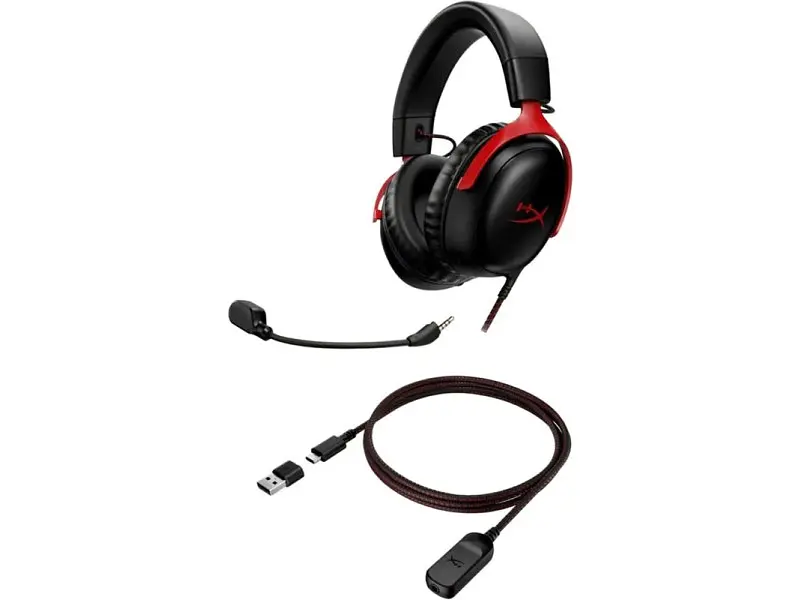 Навушники з мікрофоном HyperX Cloud III Black/Red (727A9AA) - фото 4