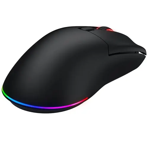 Миша бездротова Hator Pulsar 3, Black, Bluetooth / USB 2.4 GHz / USB, оптична (сенсор PixArt PMW 3311), 12000 dpi, 35G, RGB підсвічування, перемикачі HATOR Optical 100M / Kailh 3M, акумулятор 600 mAh (HTM630) - фото 5