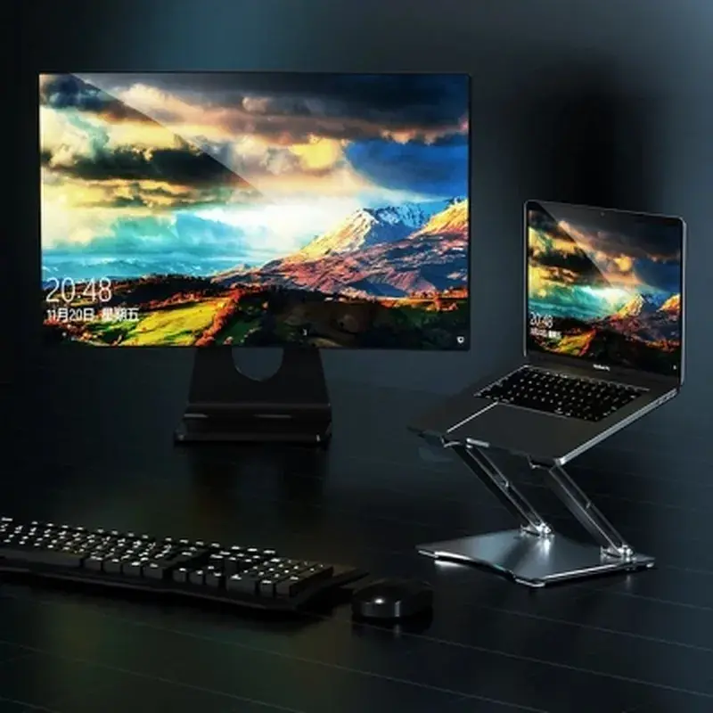 Підставка до ноутбука Rtako RS-CP75A Dual-Layer Carbon Steel Laptop Stand (6930539527331) - фото 6