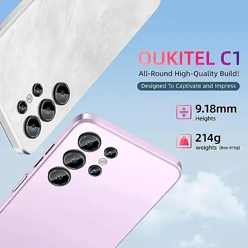 Смартфон Oukitel C1 4/128Gb White - фото 3