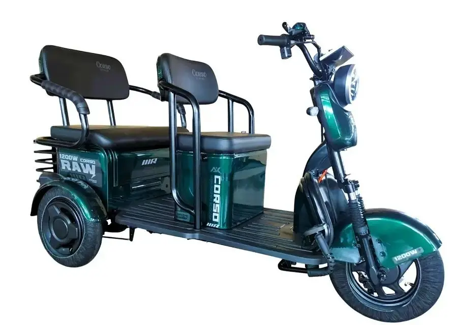 Електричний трицикл Corso RAW 1200W 72V 28Ah Червоний