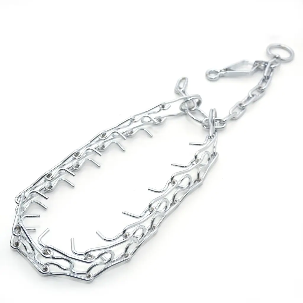 Нашийник зашморг жорсткий для собак Zoo-hunt хромовий ХЖ №1 48 см - фото 3