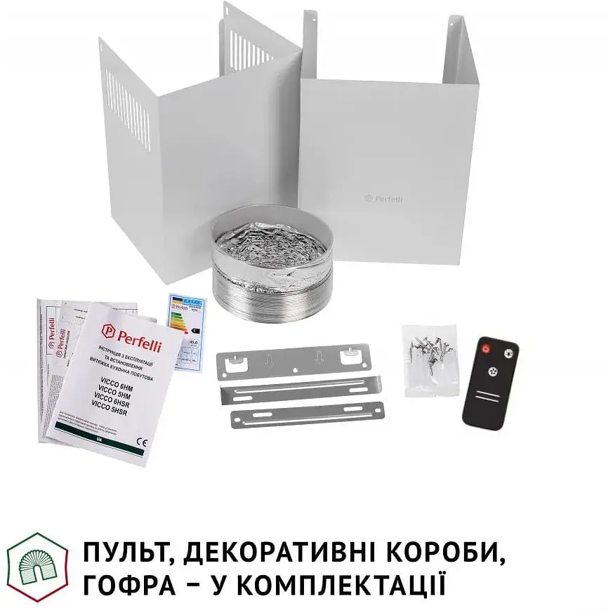 Вытяжка Perfelli Vicco 6HSR Bianco - фото 8