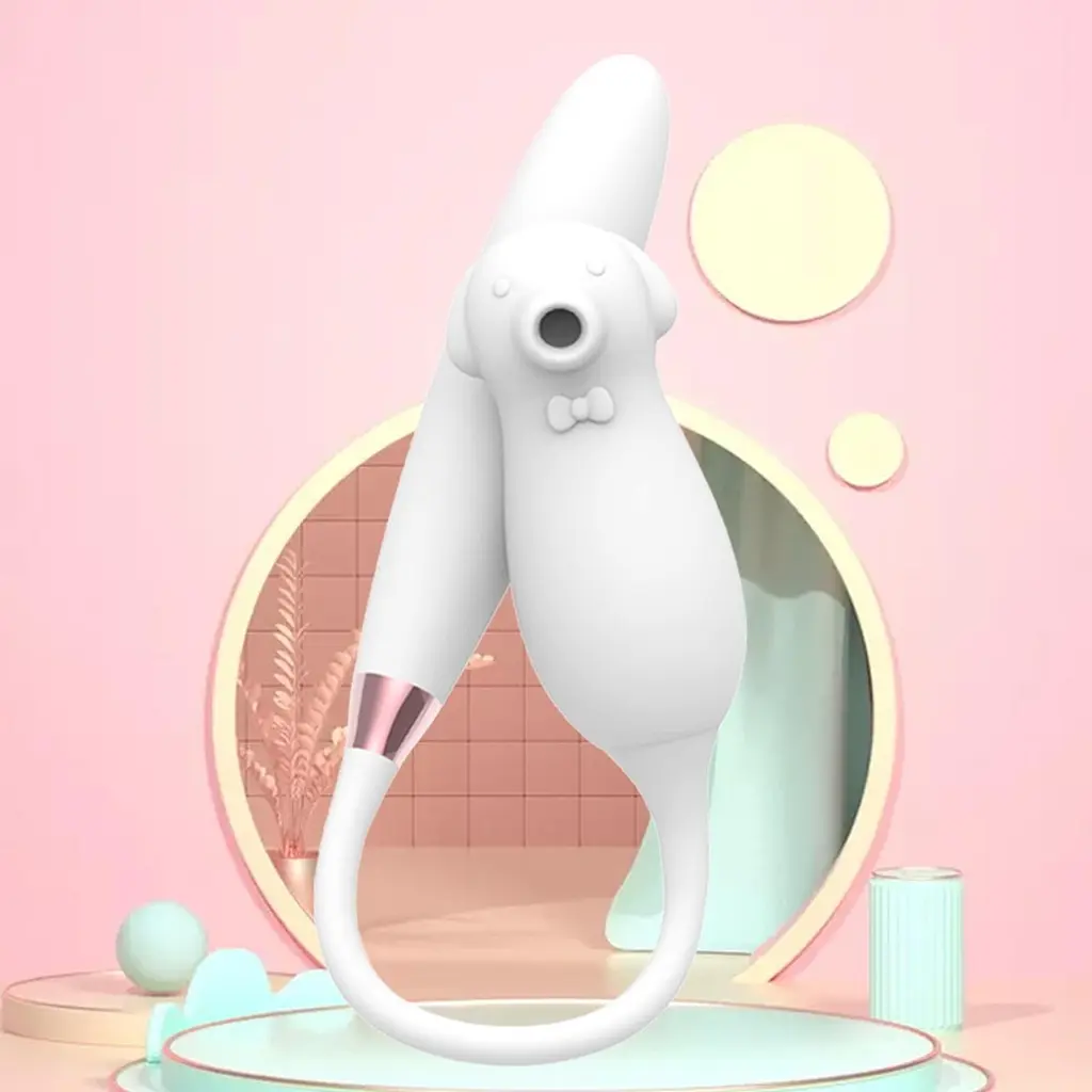 Вакуумний стимулятор клітора з вібрацією B - Series Lyla Elva Dual Purpose білий - фото 5