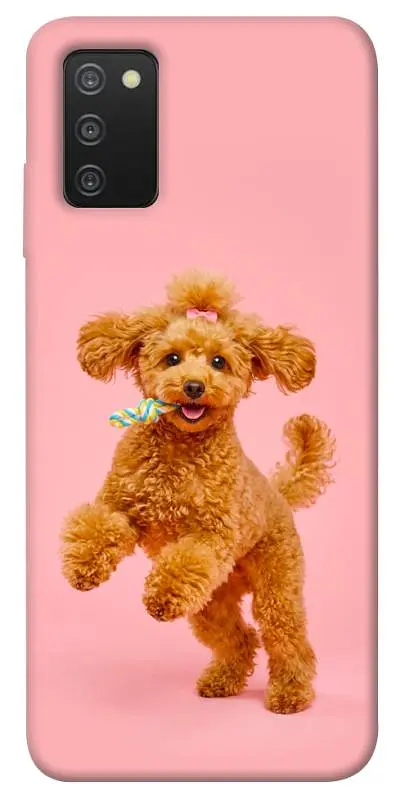 TPU чохол Demsky Happy poodle для Samsung Galaxy A03s