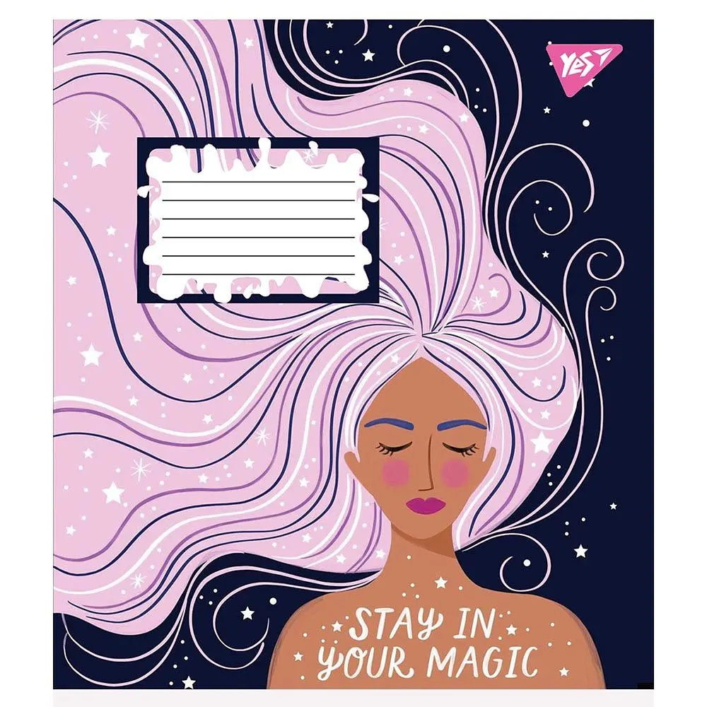 Набір зошитів Yes Magic girl в клітинку 18 аркушів 25 шт. (766584) - фото 2