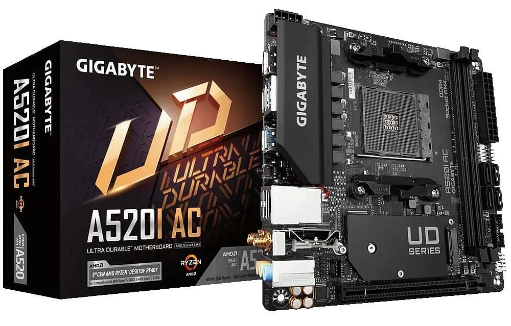 Материнська плата GIGABYTE A520I AC (A520I AC) (Socket AM4, AMD A520, Mini-ITX) - фото 5