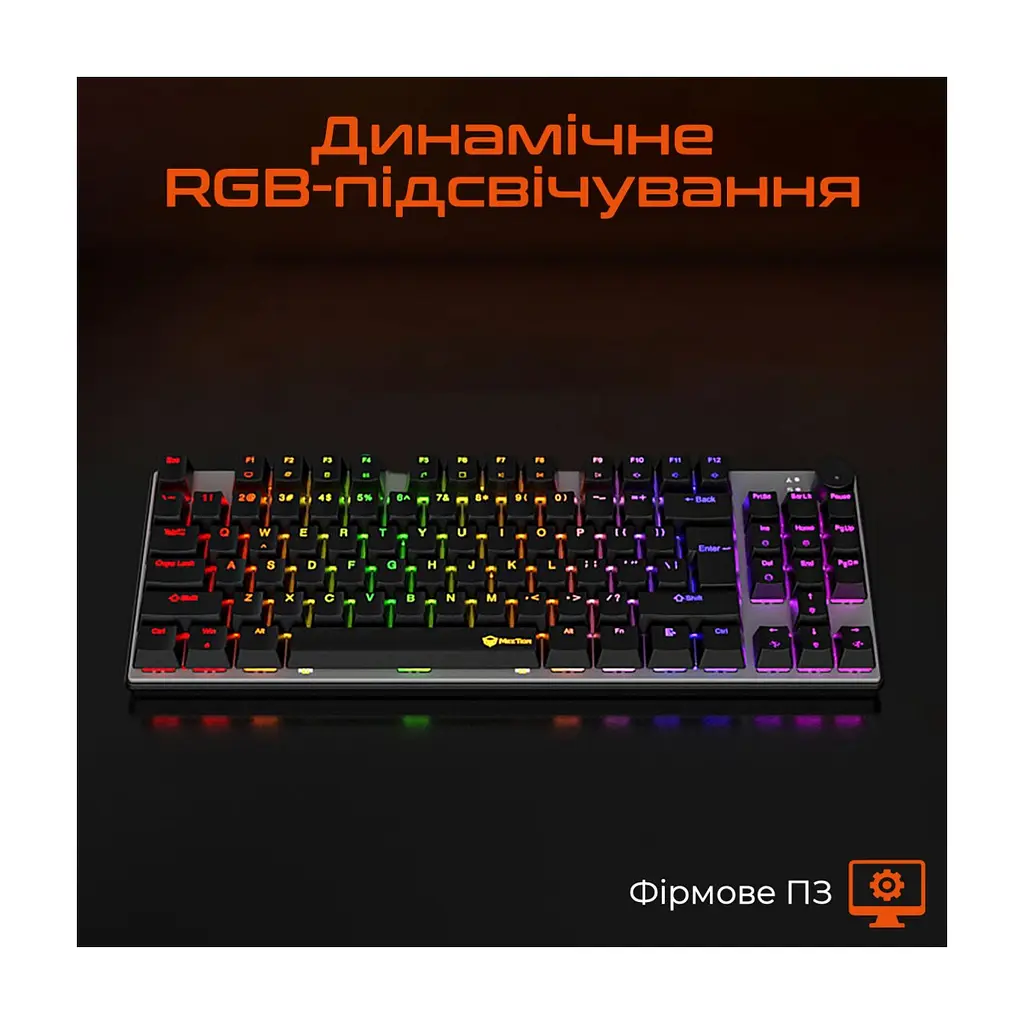 Клавіатура Meetion MK008 Pro USB Type-C Black (MT-MK008Pro-W-RUA) - фото 3