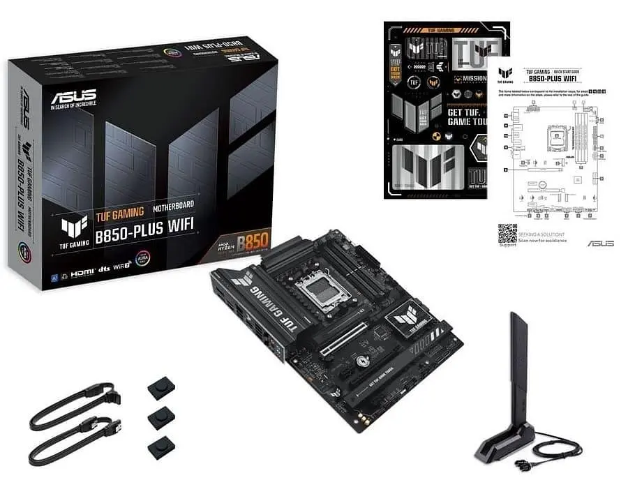Материнська плата ASUS TUF GAMING B850-PLUS WIFI (TUF GAMING B850-PLUS WIFI) (Socket AM5, AMD B850, ATX) - фото 9