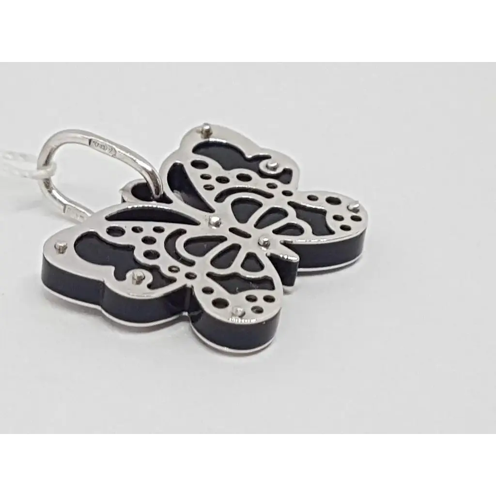 Золота підвіска Столична Ювелірна Фабрика з оніксом. 421618БО - фото 2