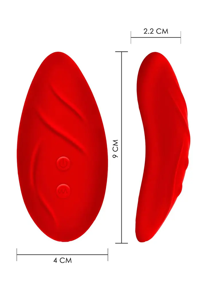 Вибратор в трусики Toy Joy Divine The Sensual Panty Pleaser 9 см красный - фото 4