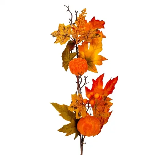 Штучна гілка Elisey Золоті моменти 70 см (9130-011) помаранчева       - фото 2
