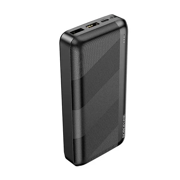 Портативний зарядний пристрій для телефону Power bank Borofone BJ27A Pindar 10.5W 20000 mAh Чорний - фото 2