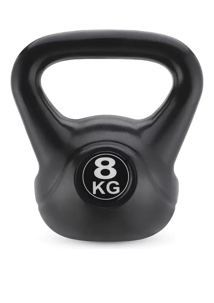 Гиря вінілова Gymtek 8кг чорний - фото 7