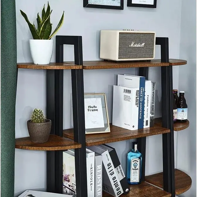 Этажерка Leobert Wooden угловая в стиле Loft  - фото 5