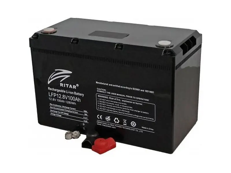 Акумулятор для ДБЖ/інвертора RITAR LiFePO4 12.8V 100Ah (LFP12.8V100AH G1) - фото 2