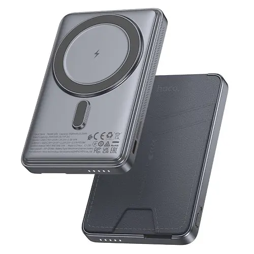Універсальна мобільна батарея Hoco Q46 Title PD20W 5000mAh сріблястий сірий - фото 3