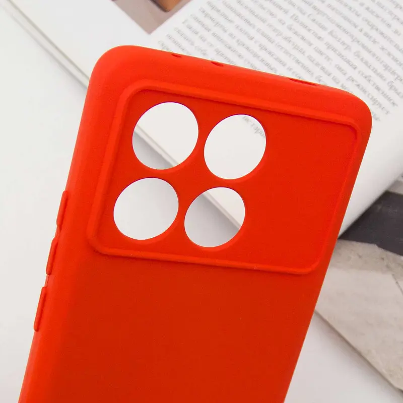 Чехол Lakshmi Silicone Cover Full Camera (A) для Xiaomi Poco X6 Pro Красный / Red - фото 5