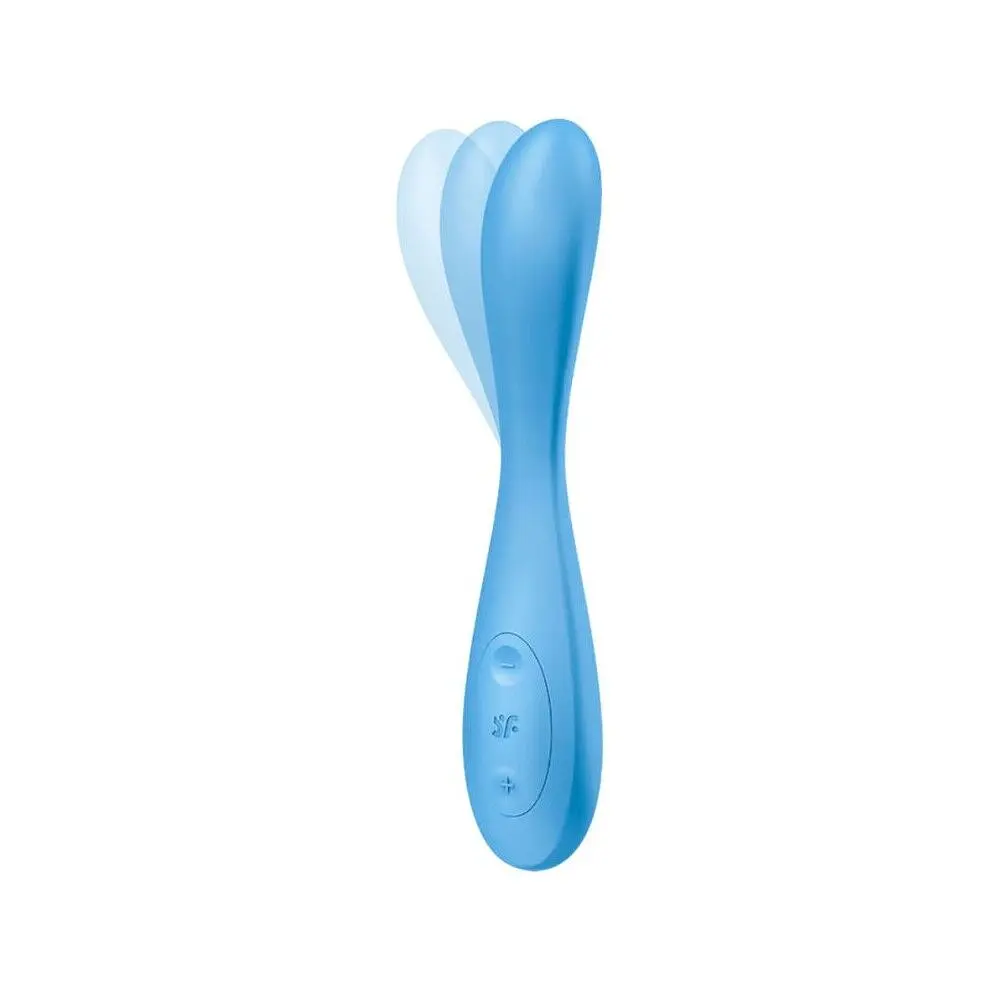 Вибратор Satisfyer G-Spot Flex 4+ Connect App 19.5 см голубой - фото 3