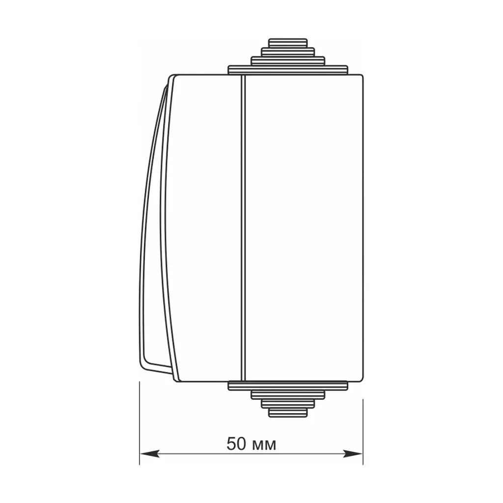 Перемикач Videx BINERA IP65 зовнішній 1кл прохідний (BINERA IP65 наружный 1кл проходной) - фото 5