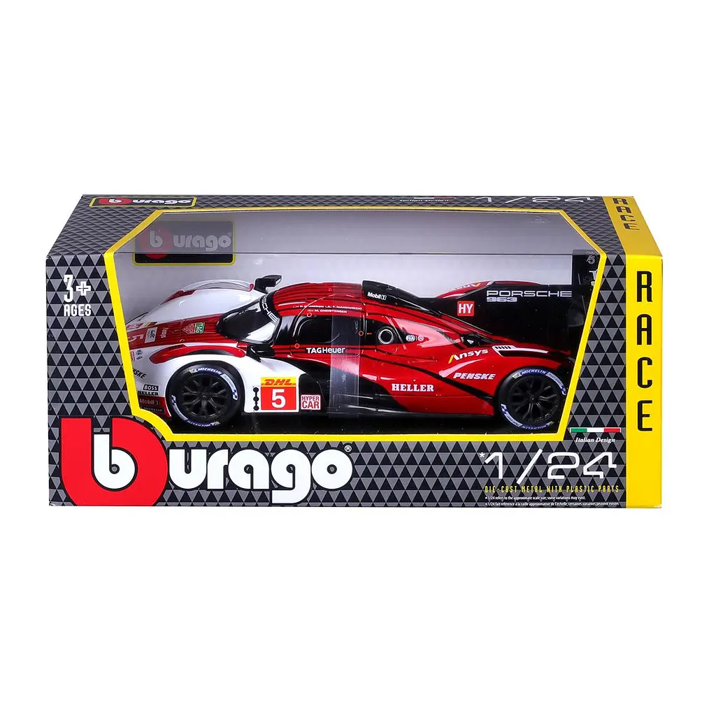 Автомодель - PORSCHE 963 (1:24) Bburago 18-28022 - фото 10