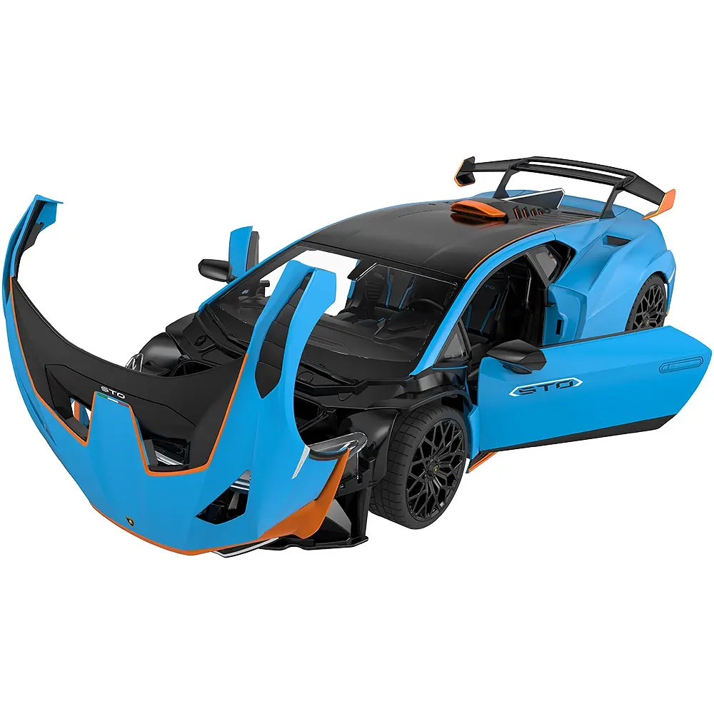 Машинка Rastar Lamborghini Huracan STO 1:14. Голубой - фото 7