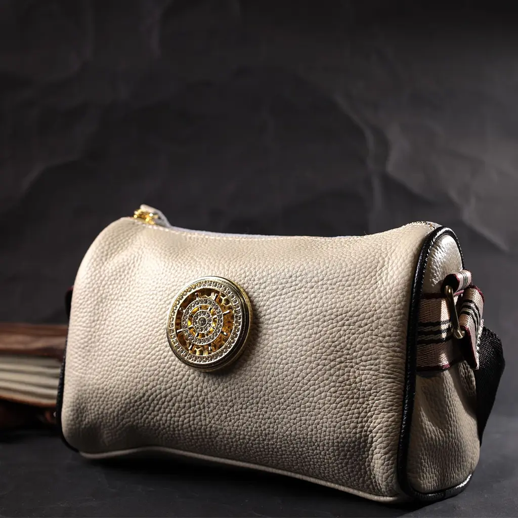 Дивовижна сумка для стильних жінок із натуральної шкіри Vintage 22264 білий - фото 10