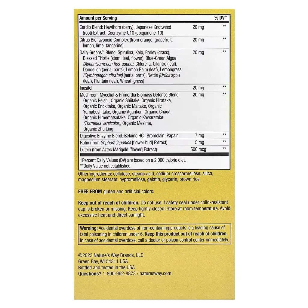 Вітамінно-мінеральний комплекс Nature's Way Alive! Adult Ultra Multivitamin 60 таблеток - фото 3
